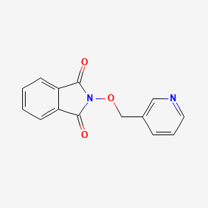 Chemical structure of 2-(Pyridin-3-ylmethoxy)isoindoline-1,3-dione