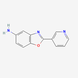 Chemical structure of 2-Pyridin-3-yl-benzooxazol-5-ylamine