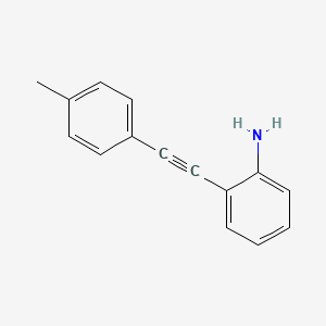 Chemical structure of 2-(p-Tolylethynyl)aniline