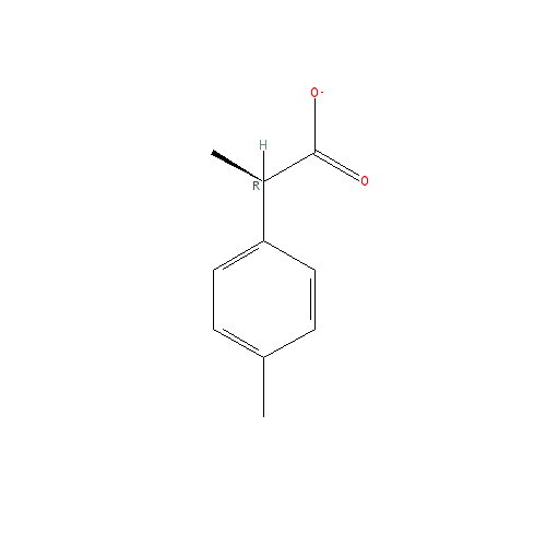 Chemical structure of 2-(p-Tolyl)propionic acid