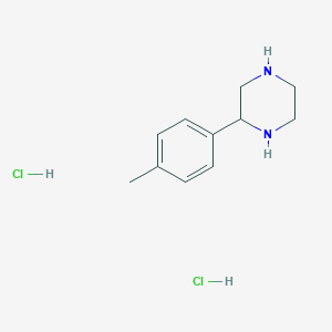 Chemical structure of 2-(p-Tolyl)piperazine dihydrochloride