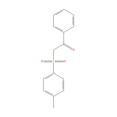 Chemical structure of 2-(p-Toluenesulfonyl)acetophenone