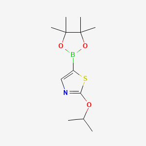 Chemical structure of 2-(n-Propoxy-d7)-thiazole-4-boronic acid pinacol ester