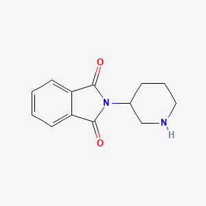 Chemical structure of 2-(Piperidin-3-yl)isoindoline-1,3-dione