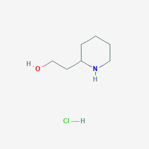 Chemical structure of 2-(Piperidin-2-yl)ethanol hydrochloride
