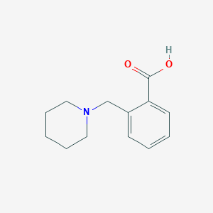 Chemical structure of 2-(Piperidin-1-ylmethyl)benzoic acid