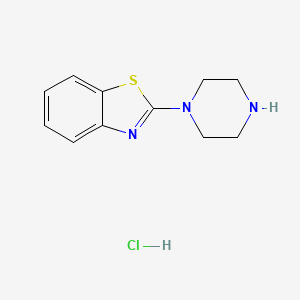 Chemical structure of 2-(piperazin-1-yl)benzo[d]thiazole hydrochloride