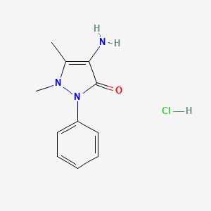 Chemical structure of 2-(Piperazin-1-yl)benzo[d]oxazole hydrochloride