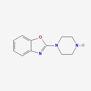 Chemical structure of 2-(Piperazin-1-yl)benzo[d]oxazole