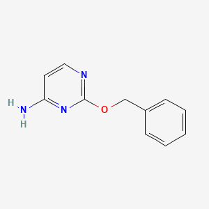 Chemical structure of 2-(Phenylmethoxy)-4-pyrimidinamine