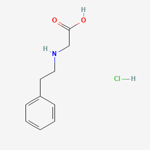 Chemical structure of 2-(phenethylamino)acetic acid hydrochloride