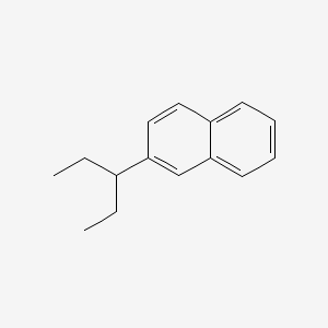 Chemical structure of 2-(pentan-3-yl)naphthalene