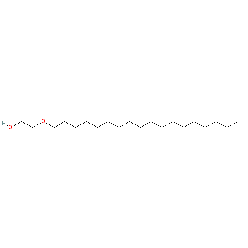 Chemical structure of 2-(Octadecyloxy)Ethanol