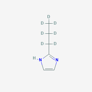 Chemical structure of 2-(n-Propyl-d7)-imidazole