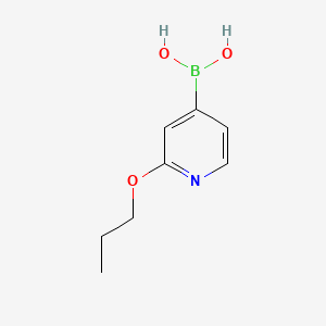 Chemical structure of (2-Propoxypyridin-4-yl)boronic acid