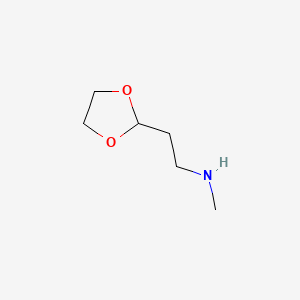 Chemical structure of 2-(N-Methyl-2-aminoethyl)-1,3-dioxolane