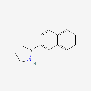 Chemical structure of 2-(2-Naphthalenyl)pyrrolidine
