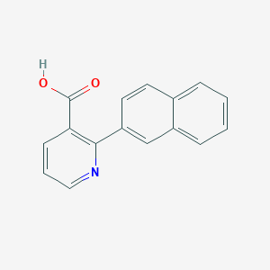 Chemical structure of 2-(Naphthalen-2-yl)nicotinic acid