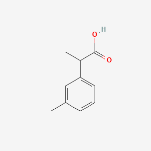 Chemical structure of 2-(m-tolyl)propanoic acid
