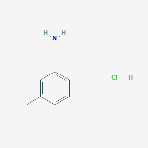 Chemical structure of 2-(m-Tolyl)propan-2-amine hydrochloride