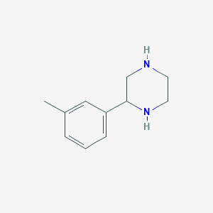 Chemical structure of 2-(m-Tolyl)piperazine