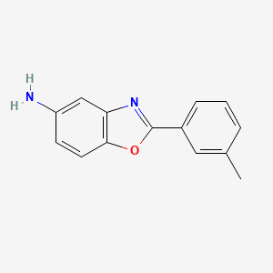 Chemical structure of 2-(m-Tolyl)-1,3-benzoxazol-5-amine