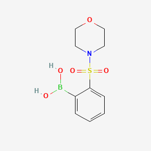 Chemical structure of 2-(Morpholinosulfonyl)phenylboronic acid