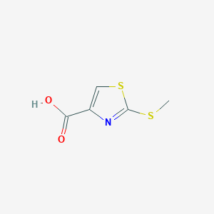 Chemical structure of 2-(Methylthio)thiazole-4-carboxylic acid