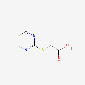Chemical structure of 2-(Methylthio)pyrimidine-5-carboxylic acid