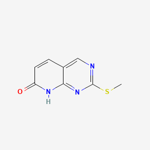 Chemical structure of 2-(Methylthio)pyrido[2,3-d]pyrimidin-7(8H)-one