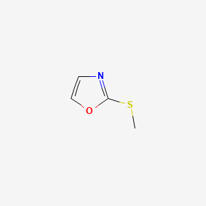 Chemical structure of 2-(Methylthio)oxazole