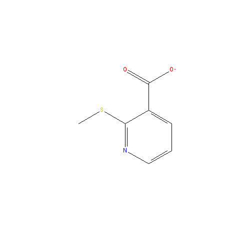 Chemical structure of 2-(Methylthio)nicotinic acid