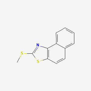 Chemical structure of 2-(Methylthio)naphtho[1,2-d]thiazole
