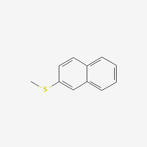 Chemical structure of 2-(Methylthio)naphthalene