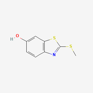 Chemical structure of 2-(Methylthio)benzo[d]thiazol-6-ol