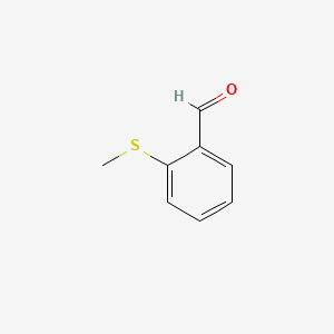 Chemical structure of 2-(Methylthio)benzaldehyde