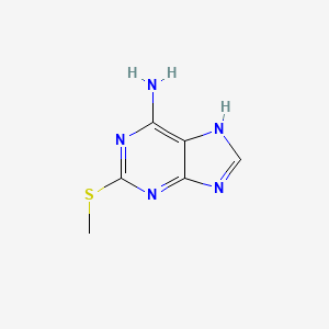 Chemical structure of 2-Methylthioadenine
