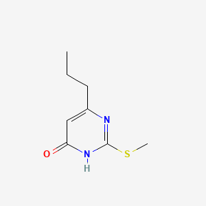 Chemical structure of 2-(Methylthio)-6-propylpyrimidin-4-ol