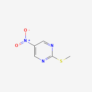 Chemical structure of 2-(Methylthio)-5-nitropyrimidine