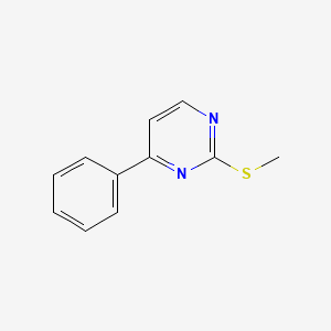 Chemical structure of 2-(Methylthio)-4-phenylpyrimidine