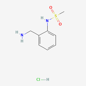 Chemical structure of 2-(Methylsulfonylamino)benzylamine Hydrochloride