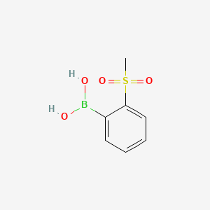 Chemical structure of 2-(Methylsulfonyl)Phenylboronic Acid