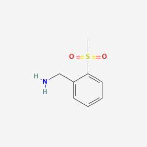 Chemical structure of 2-(Methylsulfonyl)benzylamine