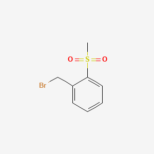 Chemical structure of 2-(Methylsulfonyl)benzyl Bromide