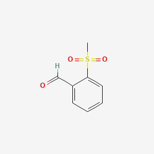 Chemical structure of 2-Methylsulfonylbenzaldehyde