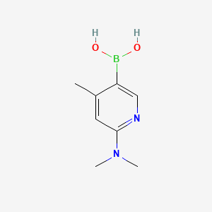 Chemical structure of 2-(Methylethylamino)pyridine-4-boronic acid