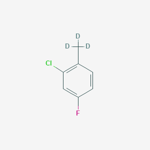 Chemical structure of 2-(Methyl-d3)-5-fluorochlorobenzene