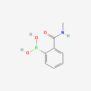 Chemical structure of 2-(Methylcarbamoyl)phenylboronic Acid