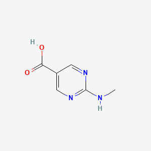 Chemical structure of 2-(Methylamino)pyrimidine-5-carboxylic acid