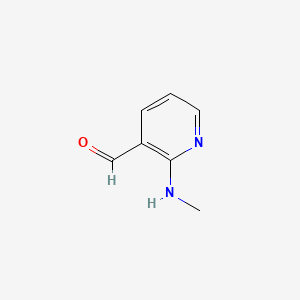 Chemical structure of 2-(Methylamino)nicotinaldehyde